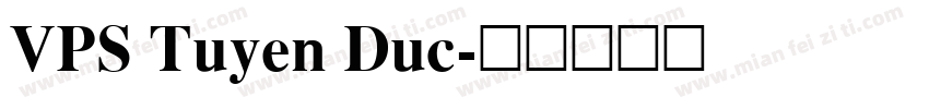 VPS Tuyen Duc字体转换